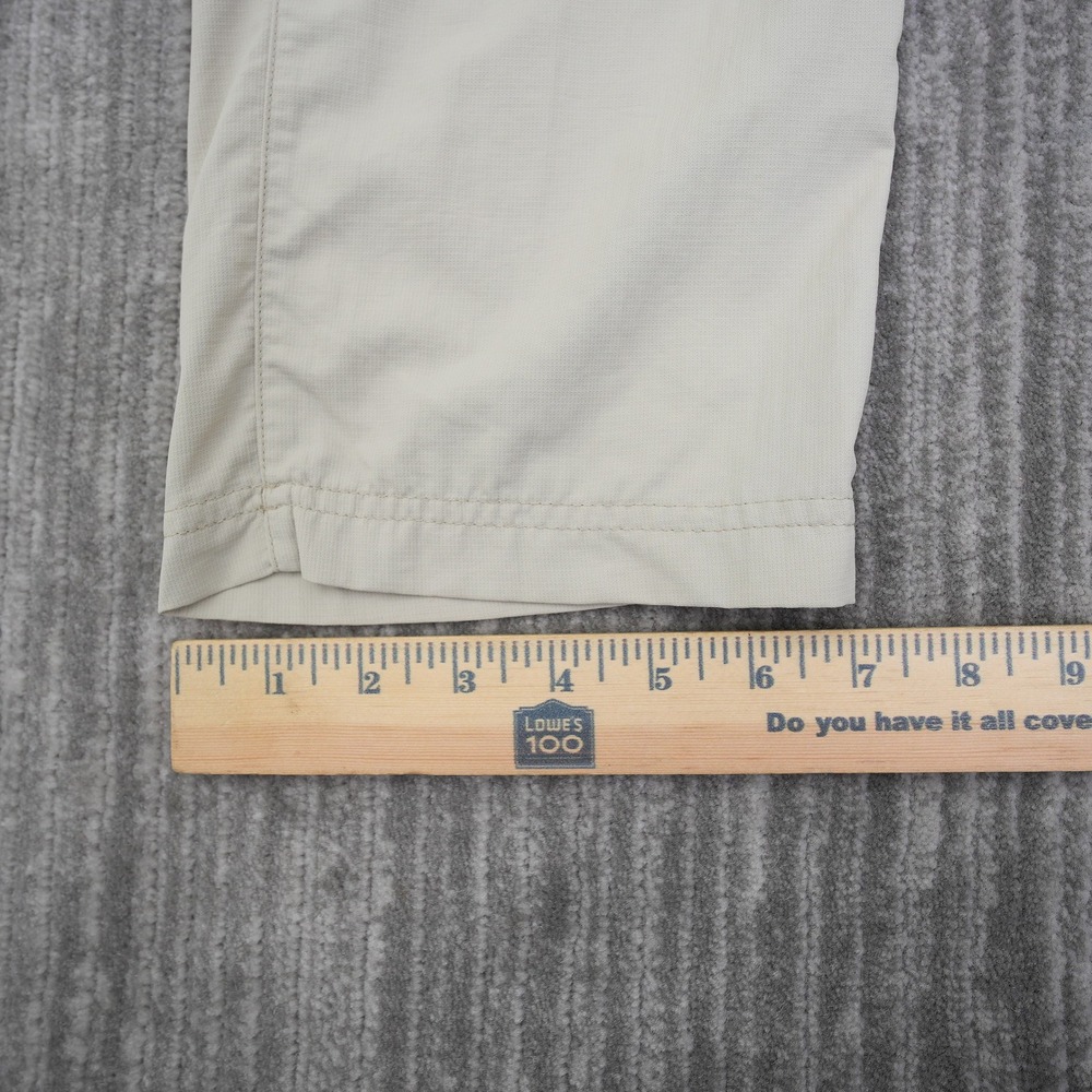 Columbia Omni-Shade Convertible Pants Tan Zip Off Hiking Cargo Boys Size 8 - Picture 7 of 10
